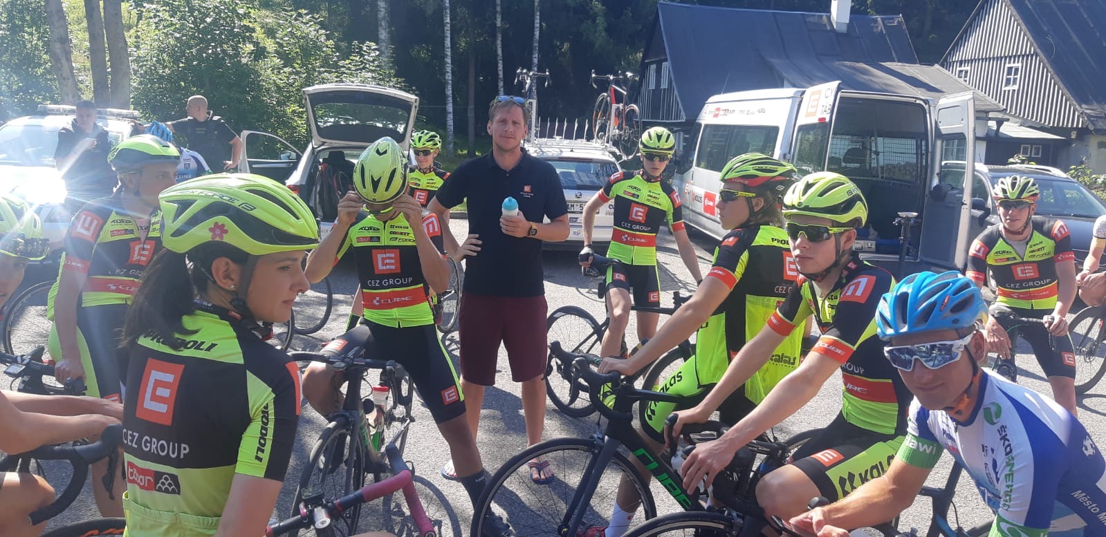 ČEZ Cyklo Team Tábor se sešel na soustředění v Krkonoších